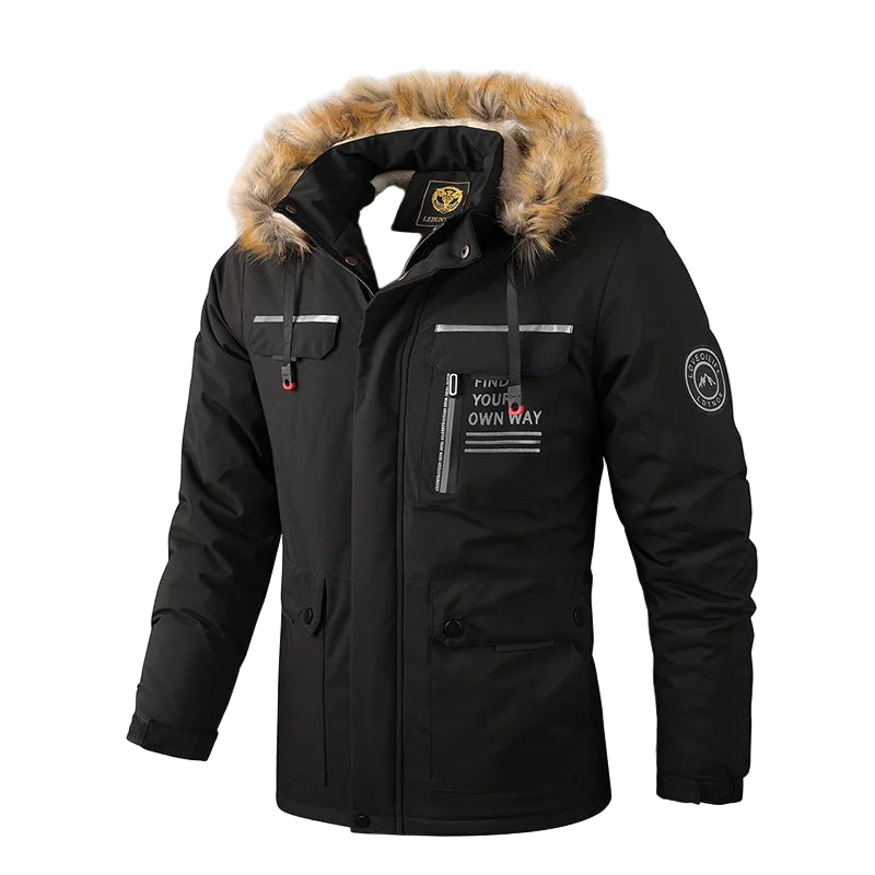 Men's Urban Outwear Fleece Warm Removable Hooded Jacket - Craftklart.store