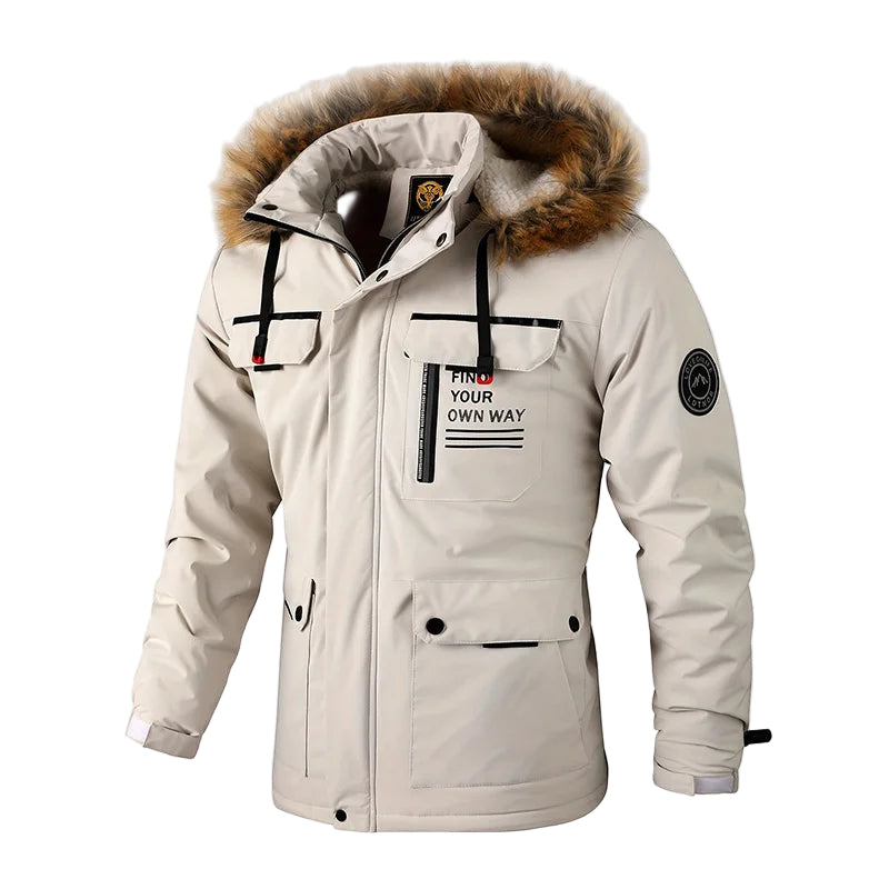Men's Urban Outwear Fleece Warm Removable Hooded Jacket - Craftklart.store