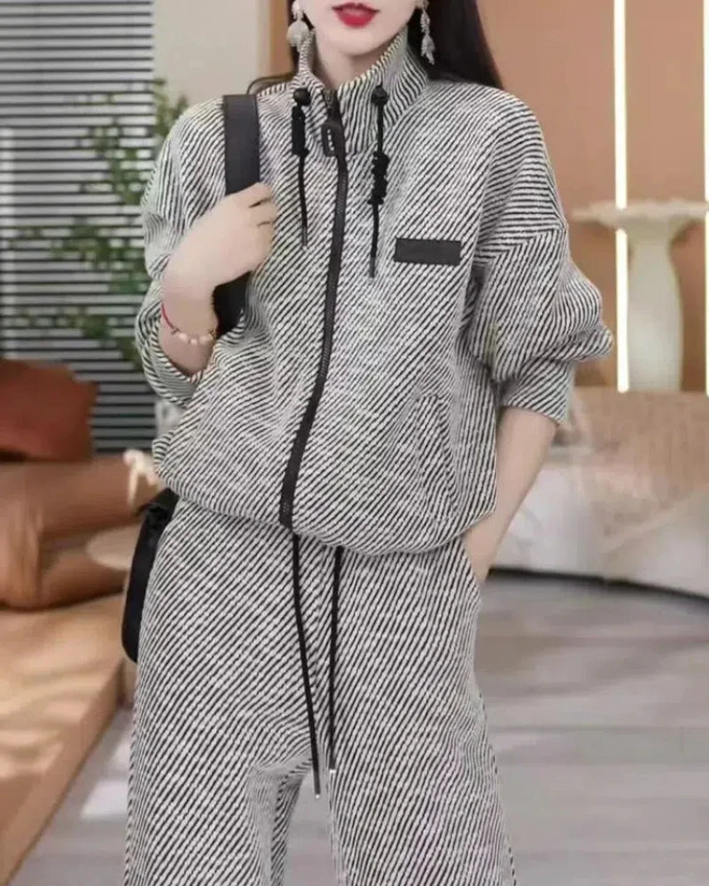 Women's Casual Two-piece Spring Set - Premium Sets from Craftklart Dropship - Just $38.96! Shop now at Craftklart.store
