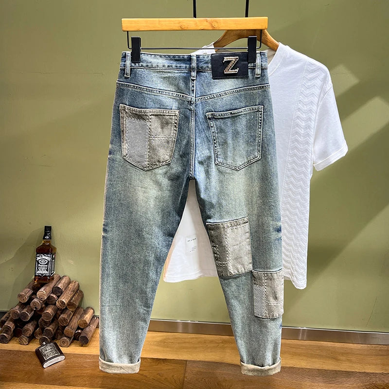 Streetwear Men's Straight Tapered Jeans - Premium Jeans from Craftklart Dropship - Just $44.50! Shop now at Craftklart.store