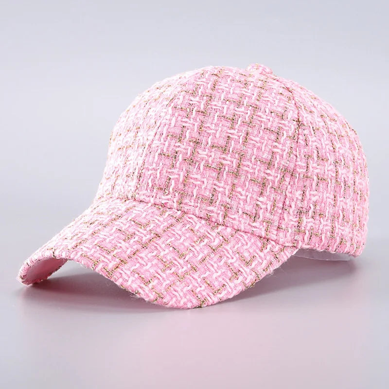 Women's Lightweight, Adjustable, Plaid Baseball Cap - Premium Baseball Cap from Craftklart.store - Just $6.49! Shop now at Craftklart.store