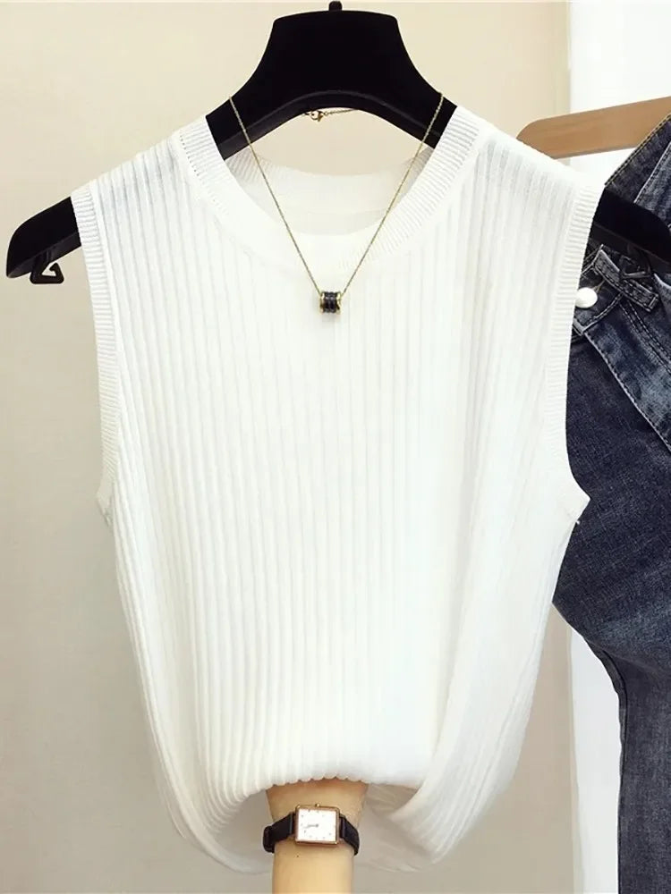 Women's Sleeveless Knitted Vests - Premium Vest from Craftklart Dropship - Just $7.99! Shop now at Craftklart.store
