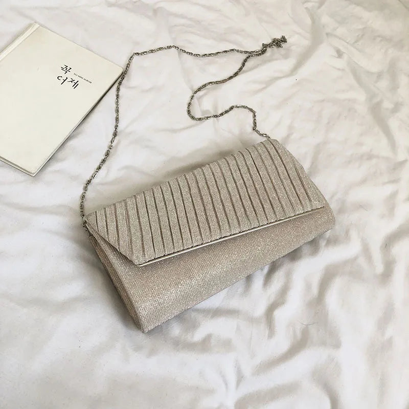 Women Urban Moonlight Evening Sequin Clutch Bag