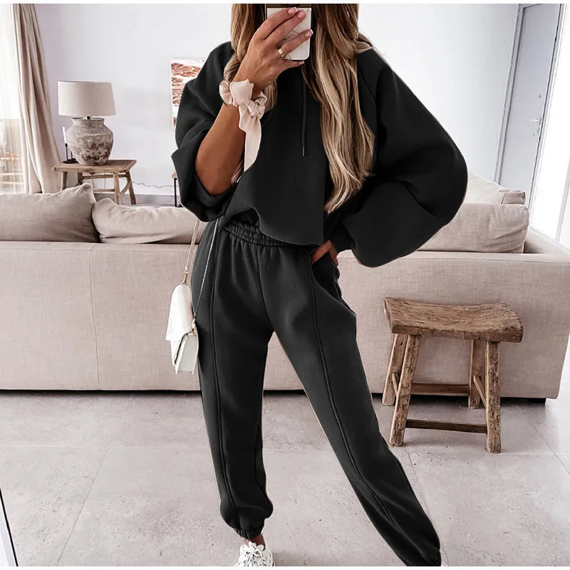 2025 Women Hoodies Sports Tops Pants Tracksuit Sweatshirt Sweat Suit Jogging Set Long Sleeve Hoodie Sport Pants Lady Suit - Premium from Craftklart.store - Just $9.38! Shop now at Craftklart.store