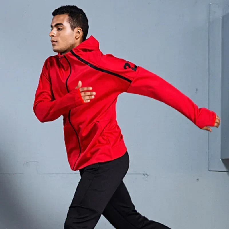 Men Urban Streetwear Road Runner Long Sleeve Tracksuit