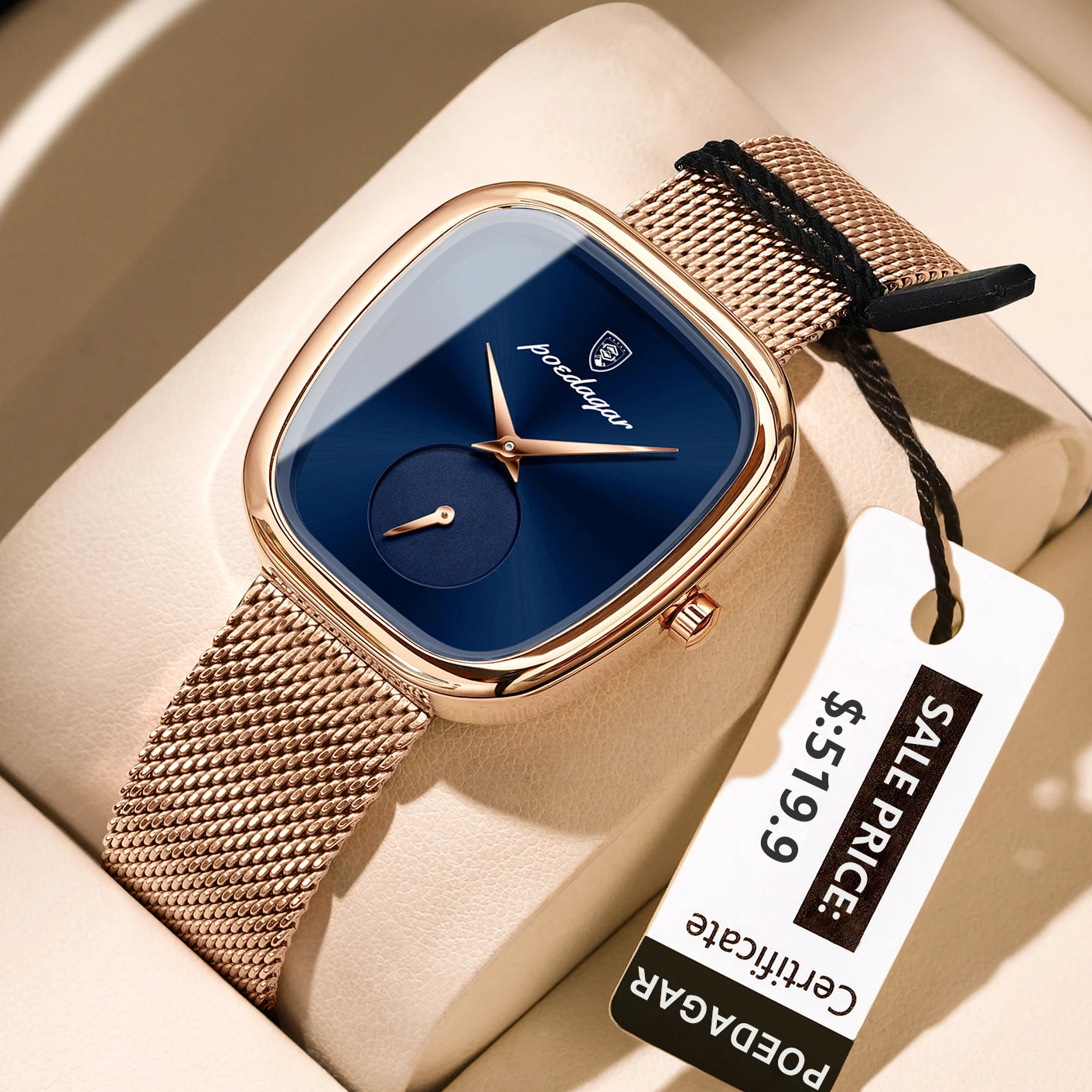 Elegant Ladies Watch Stainless Steel Quartz - Premium Watches from Craftklart Dropship - Just $19.85! Shop now at Craftklart.store