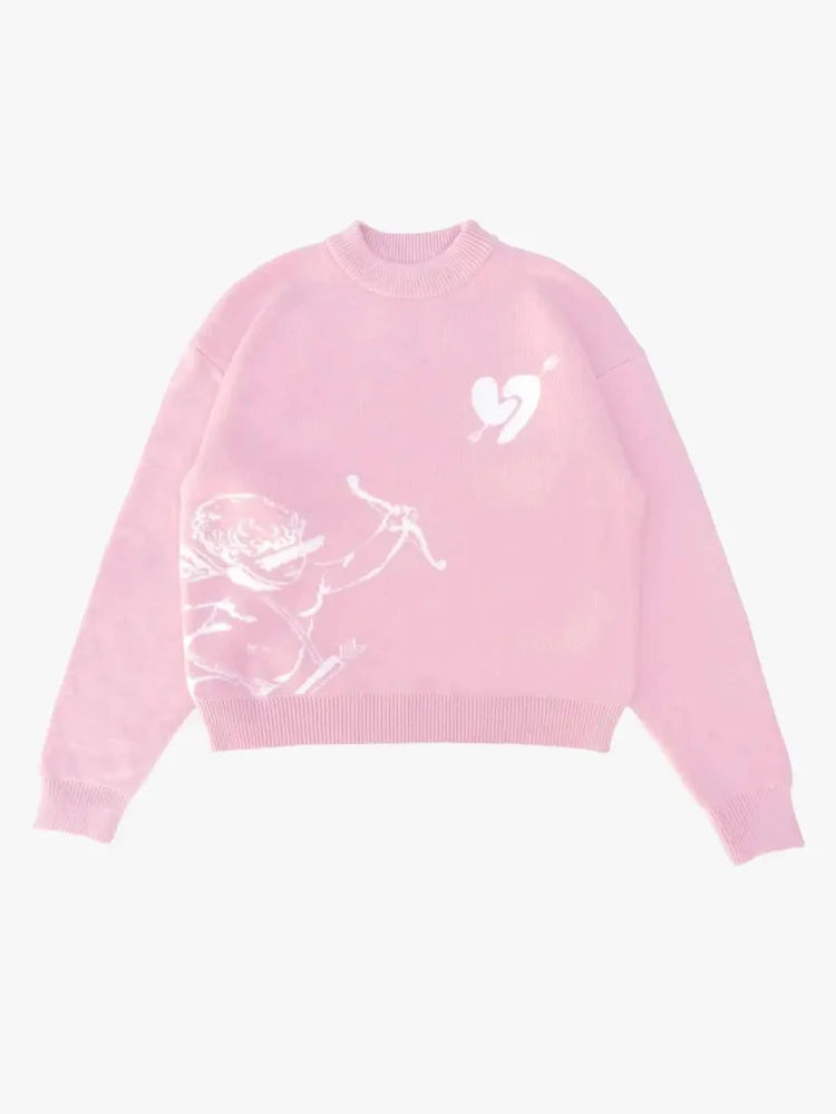 Printed Women's Round Neck Hoodie