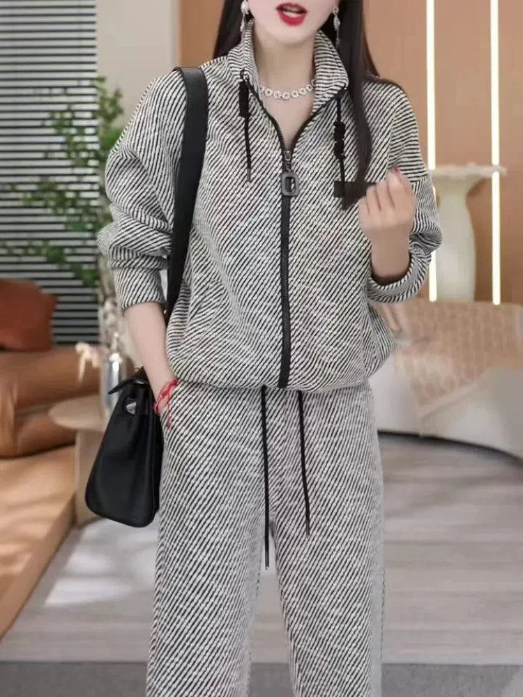 Women's Casual Two-piece Spring Set - Premium Sets from Craftklart Dropship - Just $38.96! Shop now at Craftklart.store