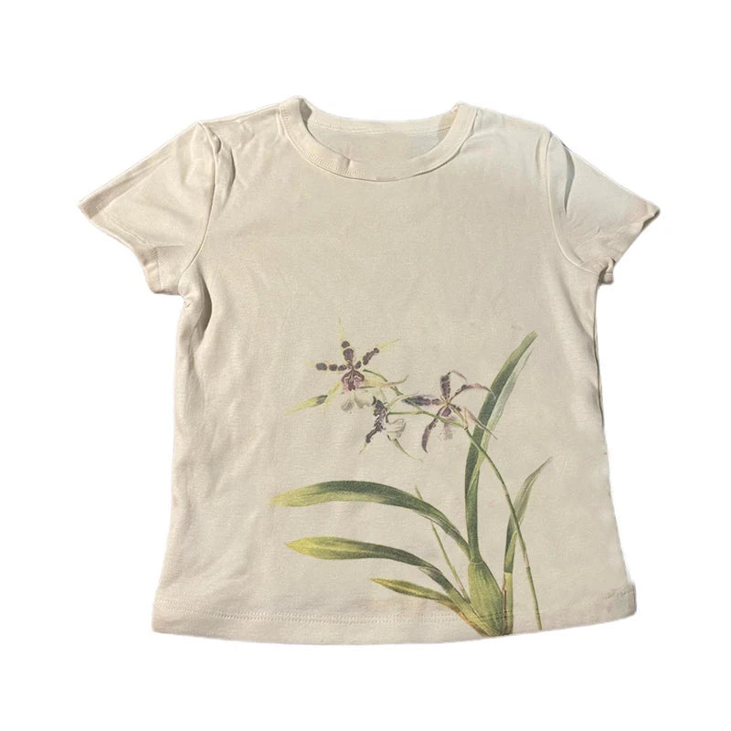 Aesthetic Summer Baby Tee Streetwear Graphic Print Women's T-shirt