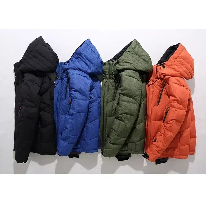 Men Hooded Casual Warm Thick Down Parkas - Craftklart.store