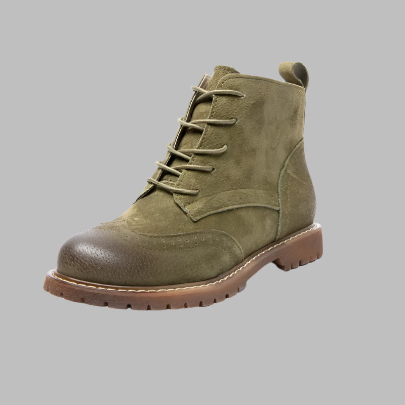 British Lace Up Urban Girl Women Ankle Boots