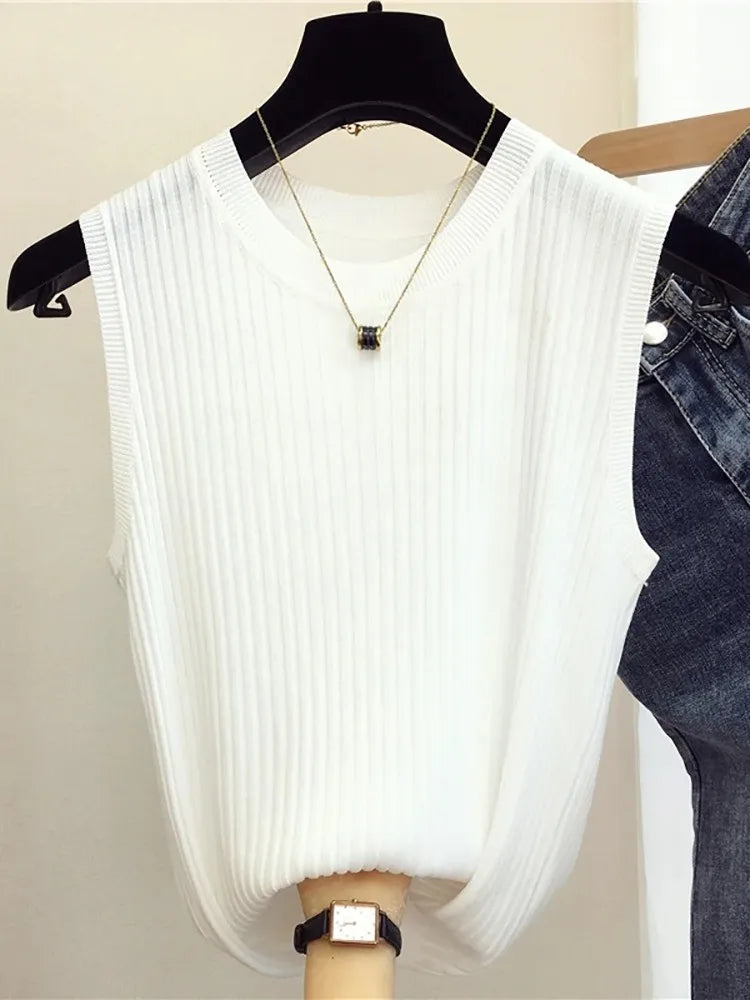 Women's Sleeveless Knitted Vests - Premium Vest from Craftklart Dropship - Just $7.99! Shop now at Craftklart.store