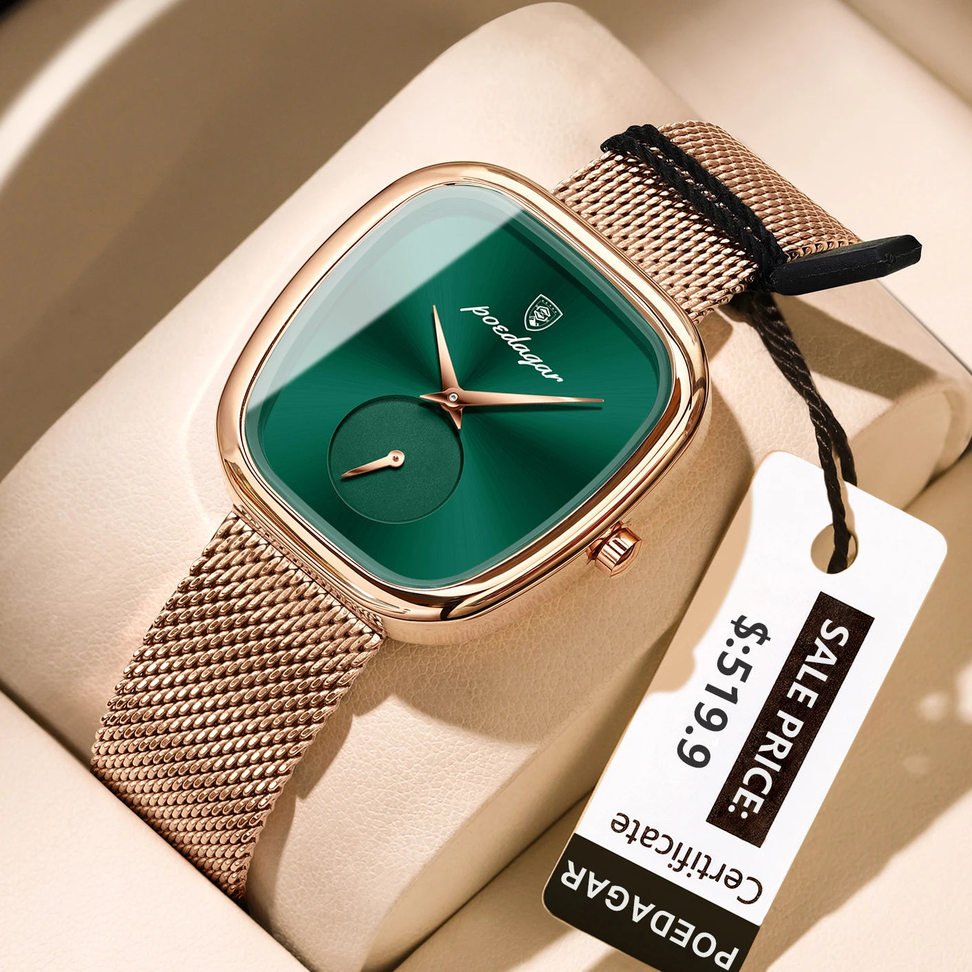 Elegant Ladies Watch Stainless Steel Quartz - Premium Watches from Craftklart Dropship - Just $19.85! Shop now at Craftklart.store
