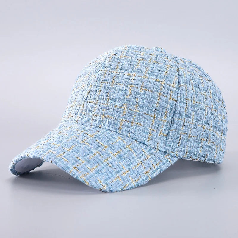 Women's Lightweight, Adjustable, Plaid Baseball Cap - Premium Baseball Cap from Craftklart.store - Just $6.49! Shop now at Craftklart.store