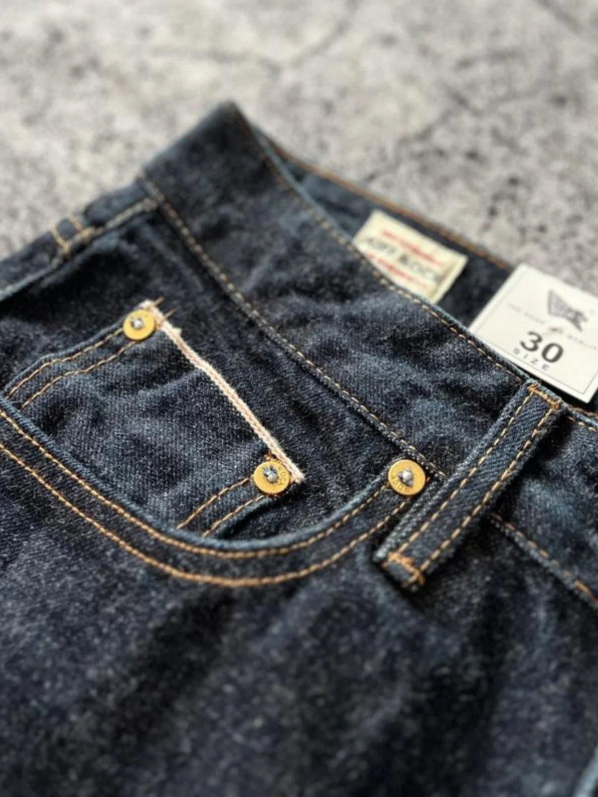 Urban Styled Red Selvedge Denim Pants for Men