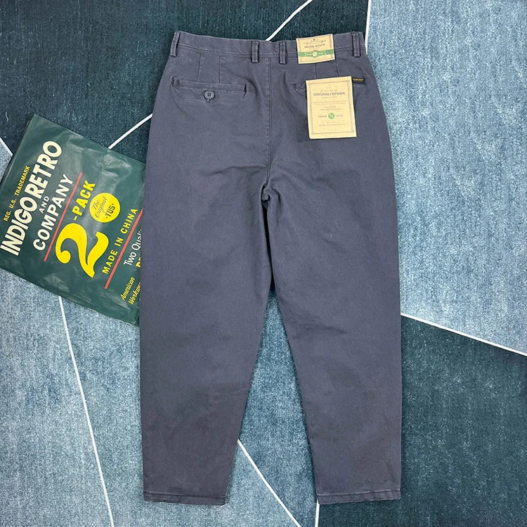 Cotton Urban Streetwear Japanese-style Tapered Pants - Craftklart.store
