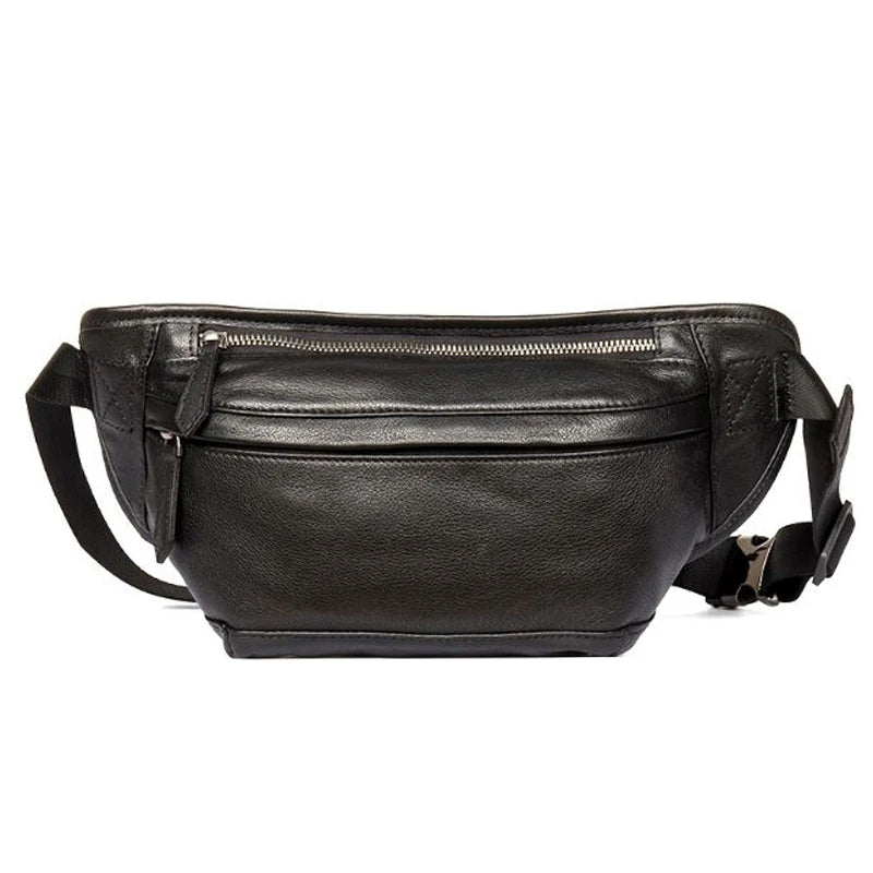 Men's Genuine Leather Waist Bag Chest Pack - Premium Crossbody Bag from Craftklart Dropship - Just $47.10! Shop now at Craftklart.store