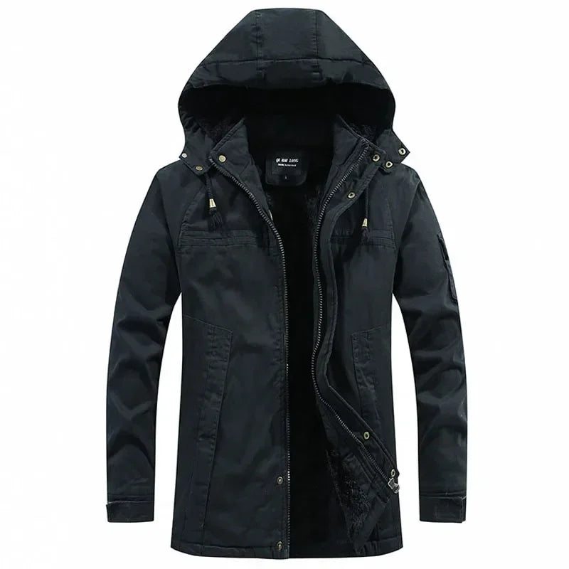 Men's Parkas Coat Military Windproof Hooded Jackets - Craftklart.store