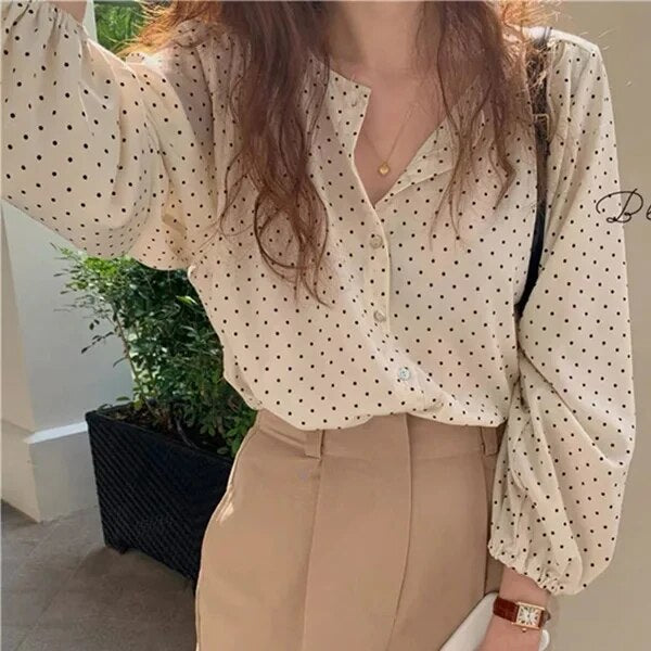 Boss Lady Oversize Office Buttons Blouse - Premium Shirt from Craftklart Dropship - Just $14.98! Shop now at Craftklart.store