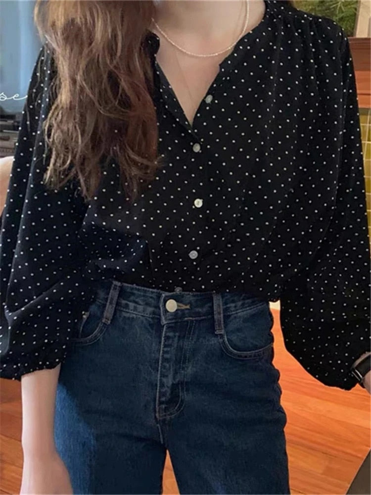 Boss Lady Oversize Office Buttons Blouse - Premium Shirt from Craftklart Dropship - Just $14.98! Shop now at Craftklart.store