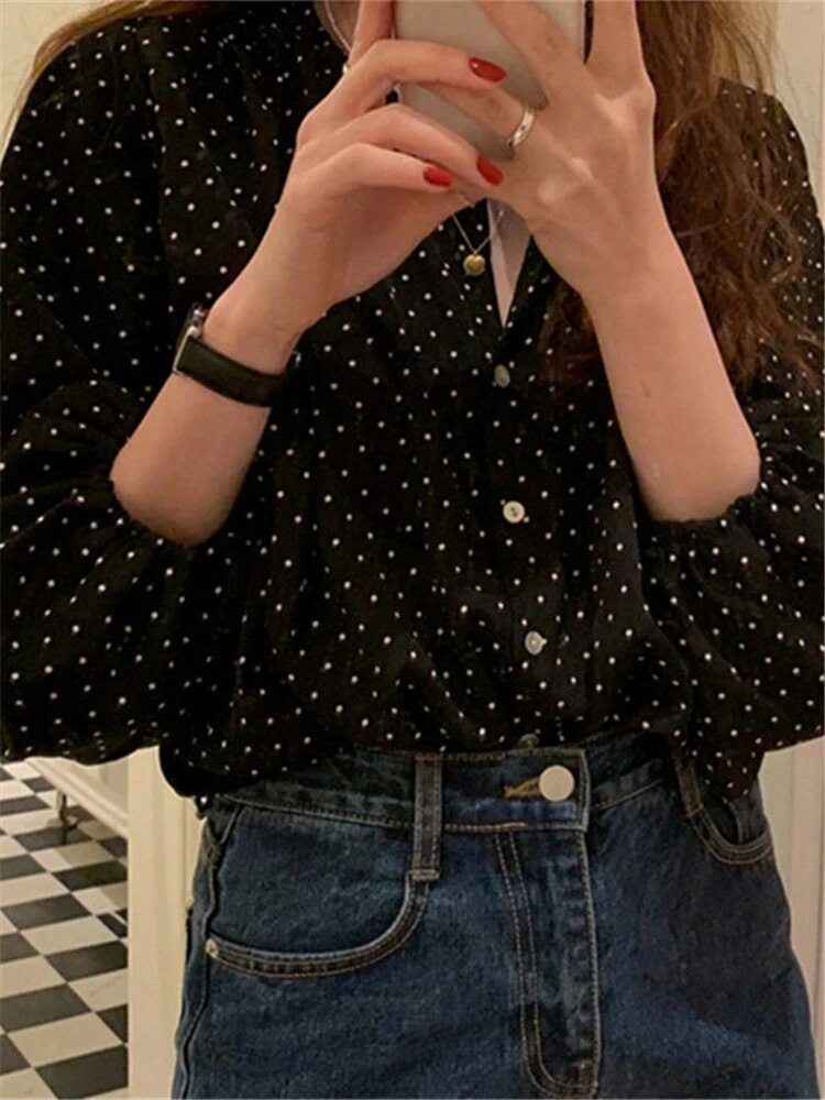 Boss Lady Oversize Office Buttons Blouse - Premium Shirt from Craftklart Dropship - Just $14.98! Shop now at Craftklart.store