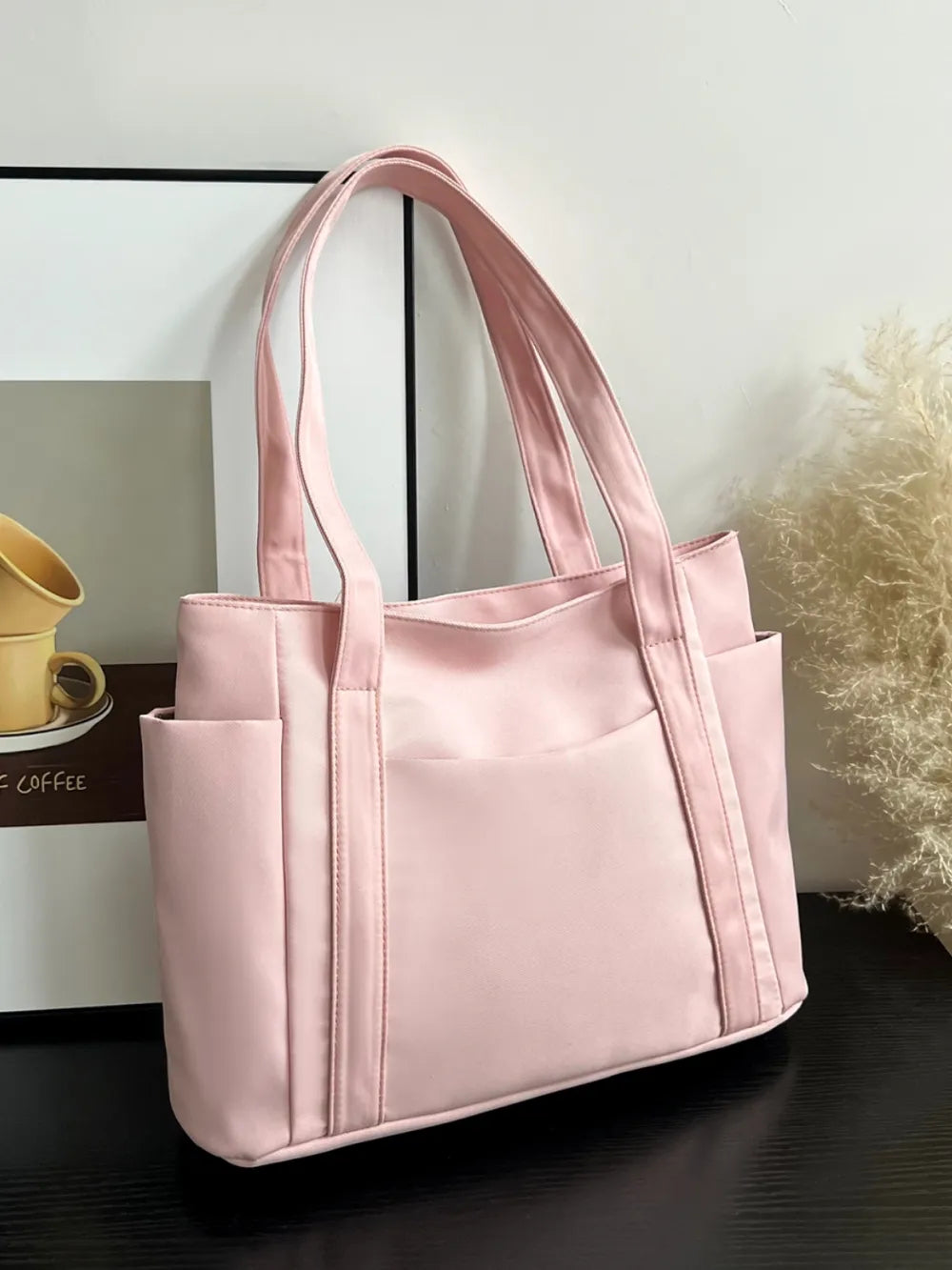 Oxford Cloth Tote Bag with Zipper - Premium from Trendsi - Just $19.05! Shop now at Craftklart.store