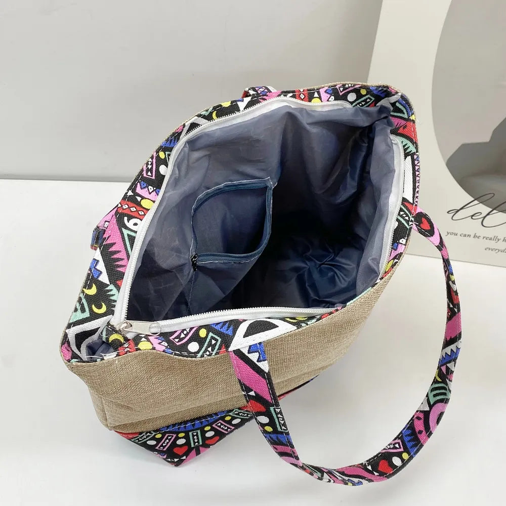 Geometric Medium Tote Bag - Premium from Trendsi - Just $9.18! Shop now at Craftklart.store