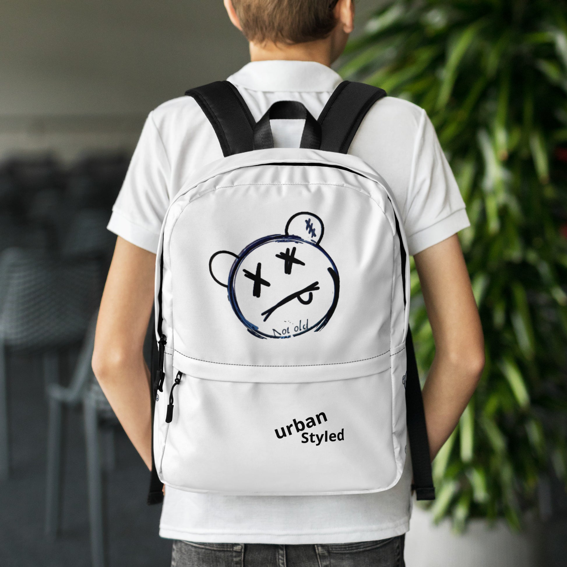 Streetwear Custom Print Backpack (White) - Premium Backpack from Craftklart.store - Just $35! Shop now at Craftklart.store