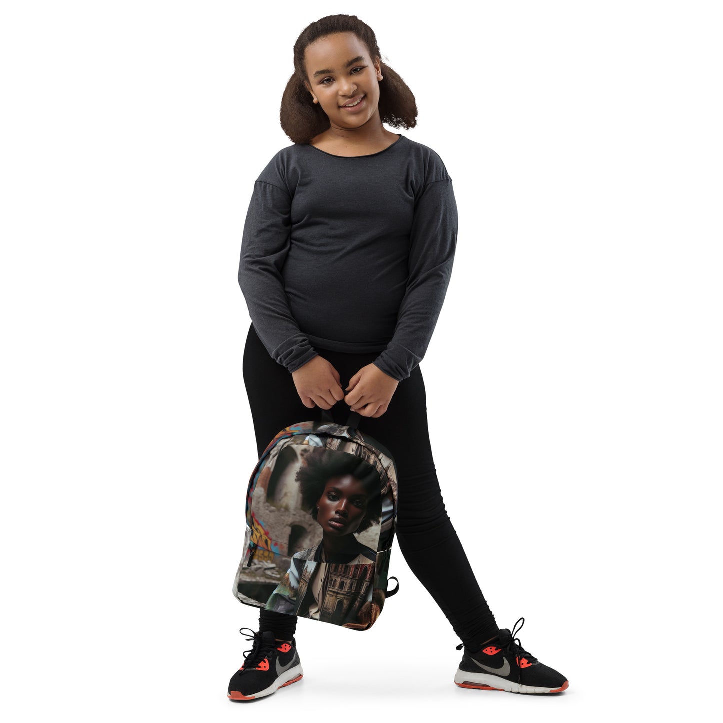 Urban Girl Custom Print Backpack - Premium Backpack from Craftklart.store - Just $39! Shop now at Craftklart.store