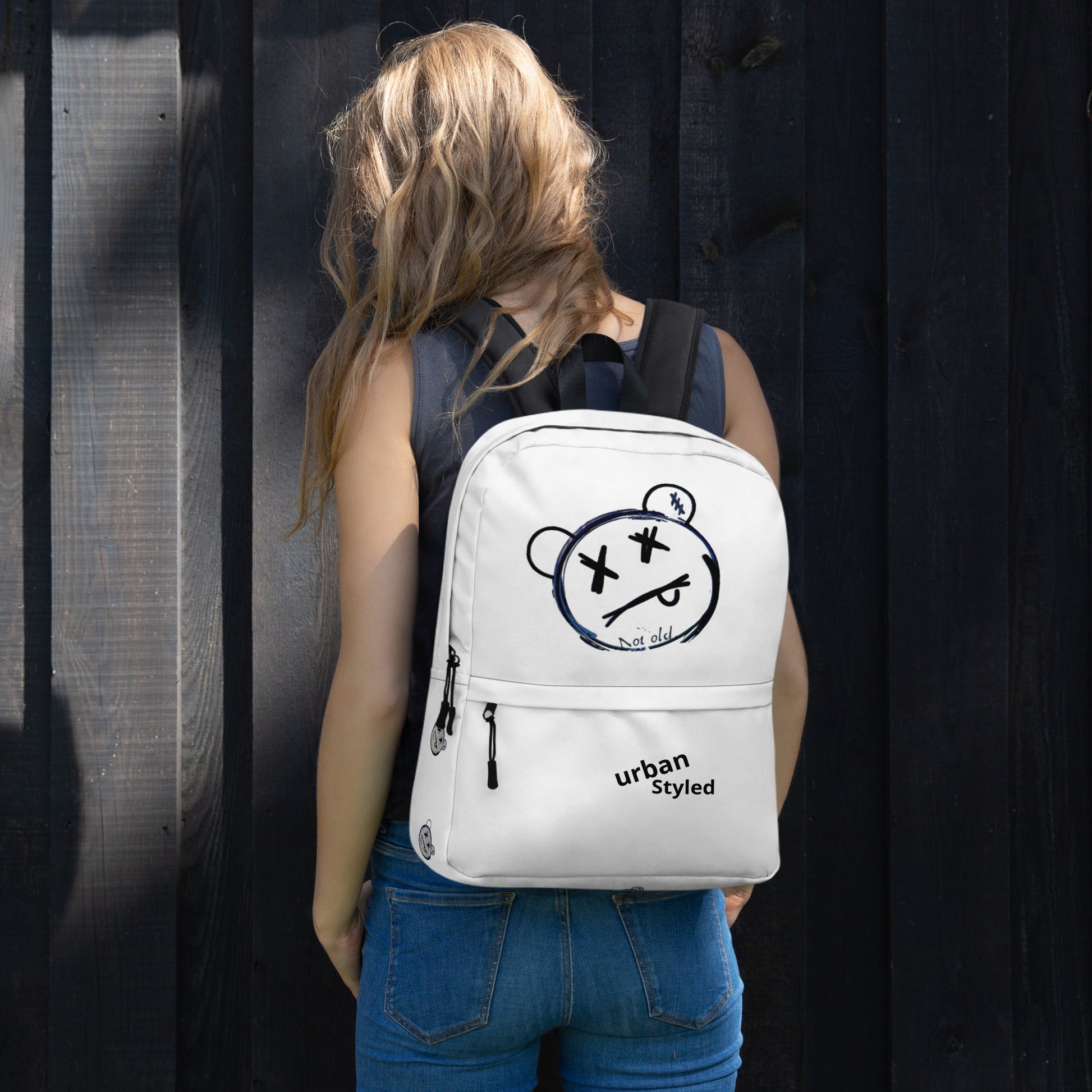 Streetwear Custom Print Backpack (White) - Premium Backpack from Craftklart.store - Just $35! Shop now at Craftklart.store