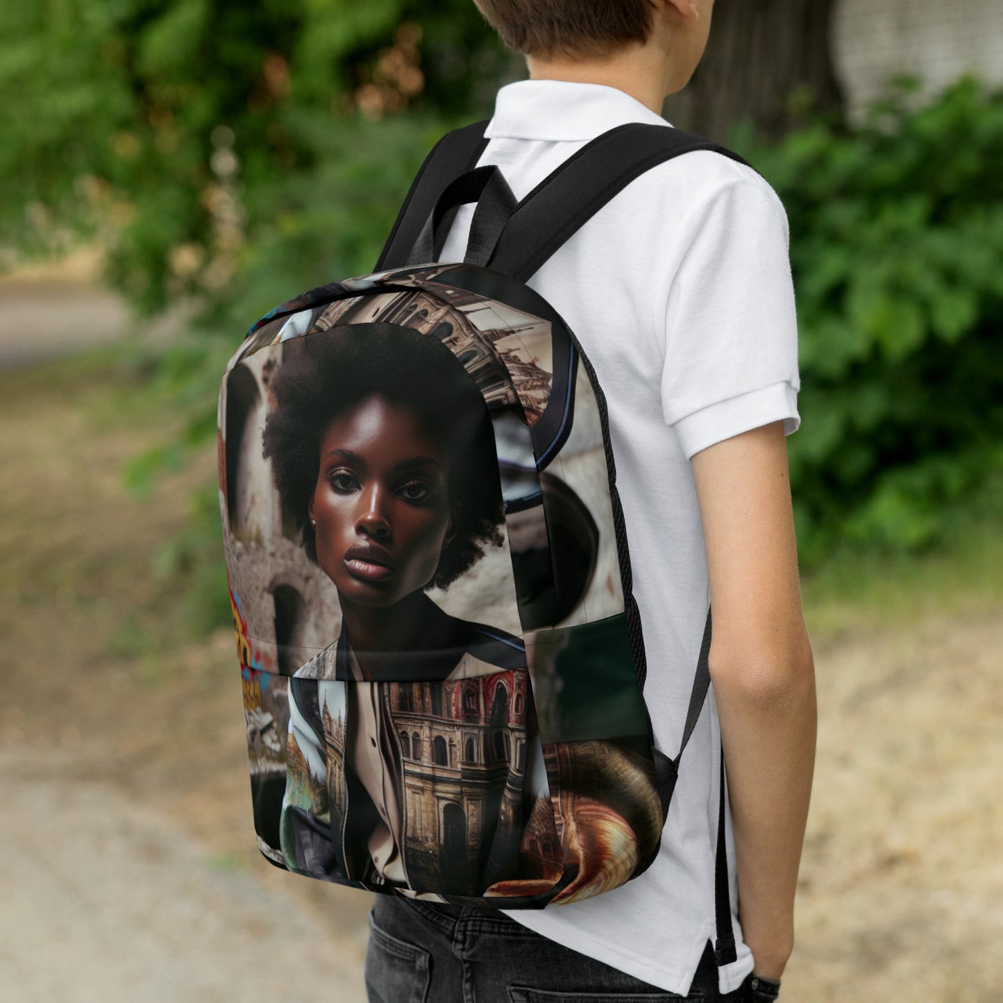 Urban Girl Custom Print Backpack - Premium Backpack from Craftklart.store - Just $39! Shop now at Craftklart.store