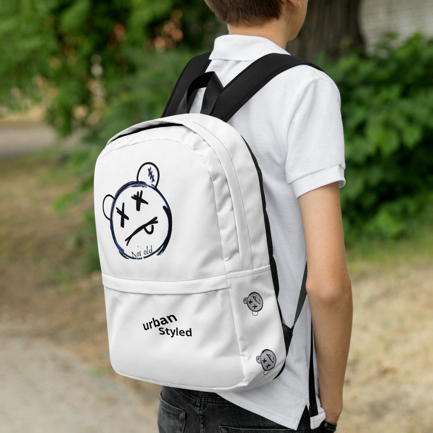 Streetwear Custom Print Backpack (White) - Premium Backpack from Craftklart.store - Just $35! Shop now at Craftklart.store