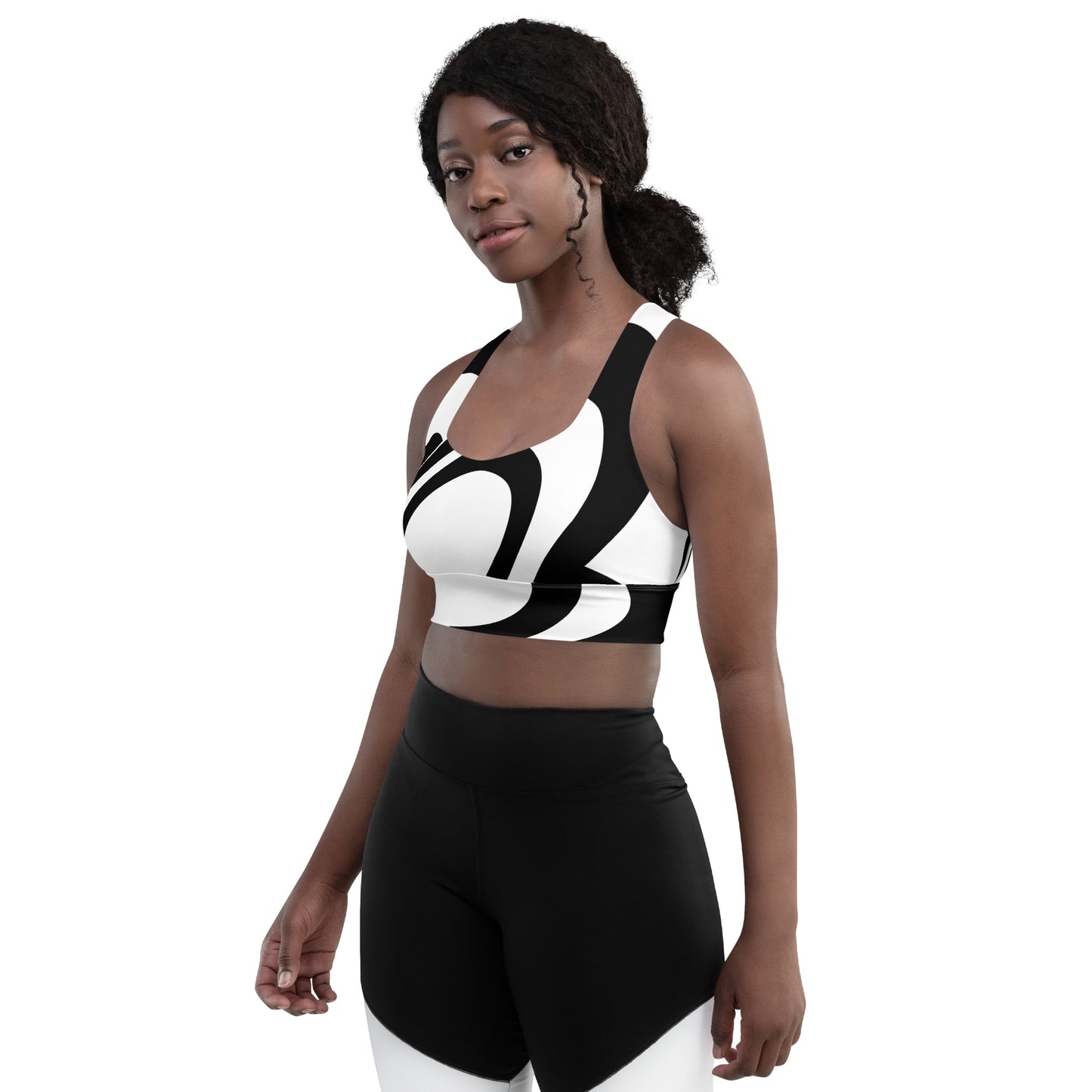 Craftklart Ladies Longline Sports Bra - Premium Sports Bra from Craftklart - Just $40.00! Shop now at Craftklart