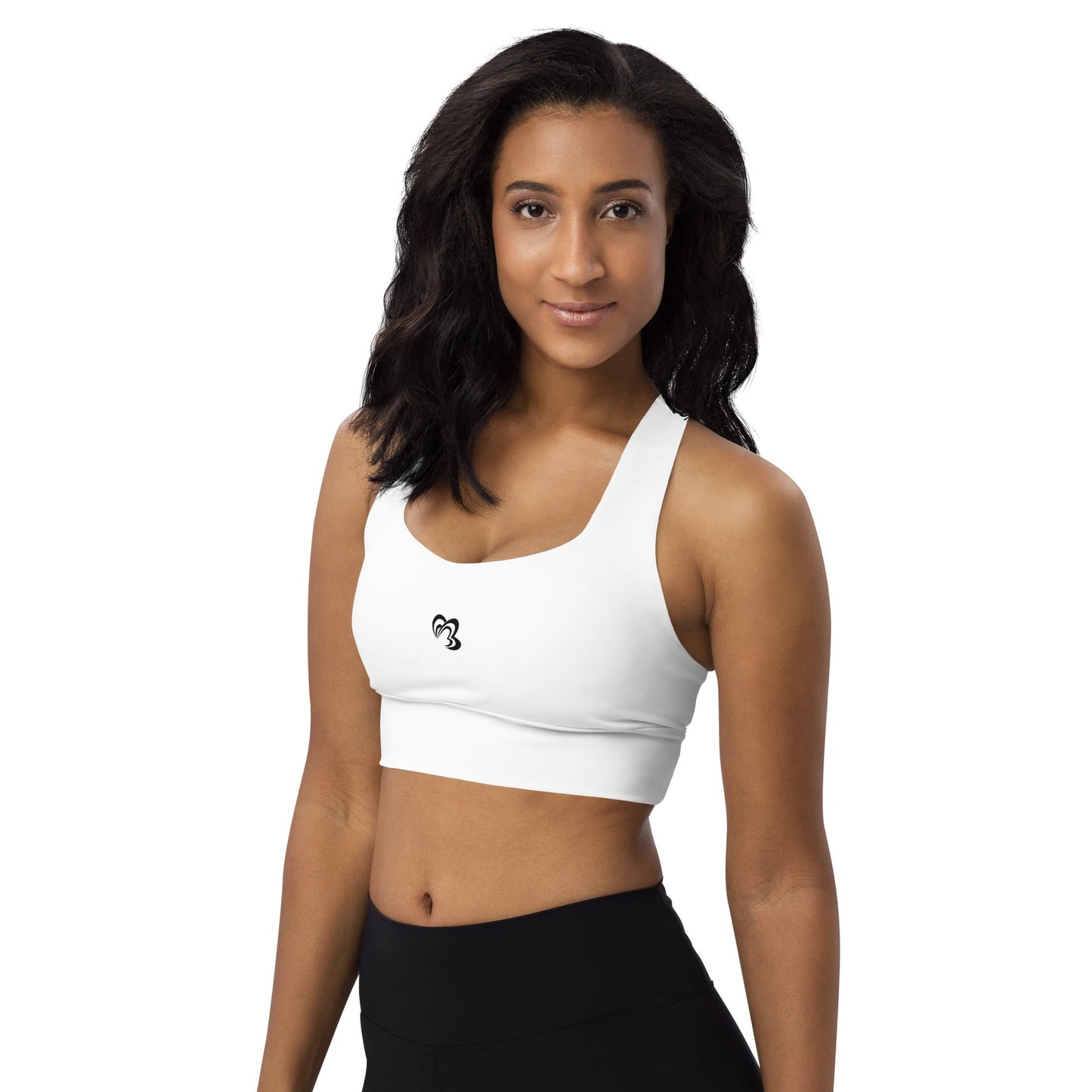 Longline Sports Bra - Premium Sports Bra from Craftklart.store - Just $33! Shop now at Craftklart.store