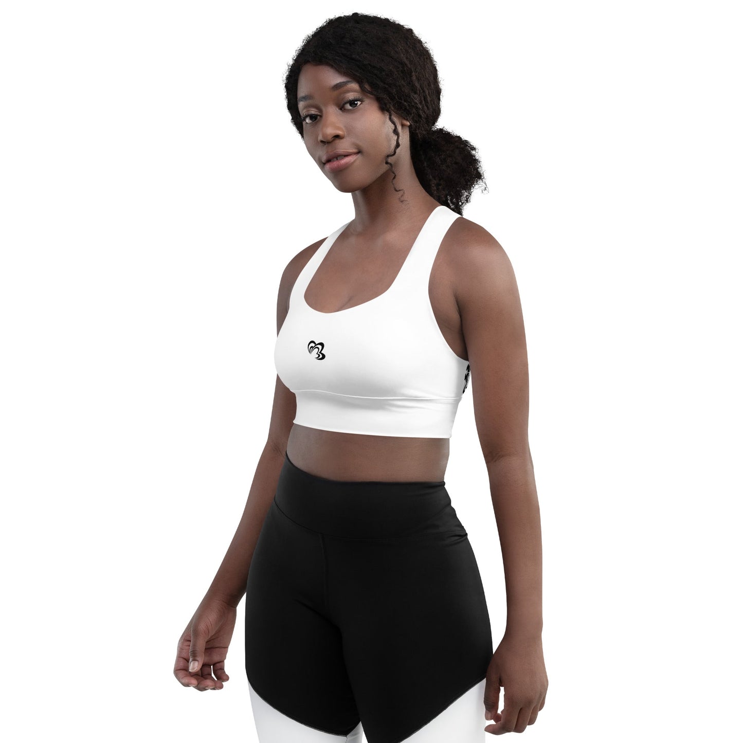 Longline Sports Bra - Premium Sports Bra from Craftklart.store - Just $33! Shop now at Craftklart.store