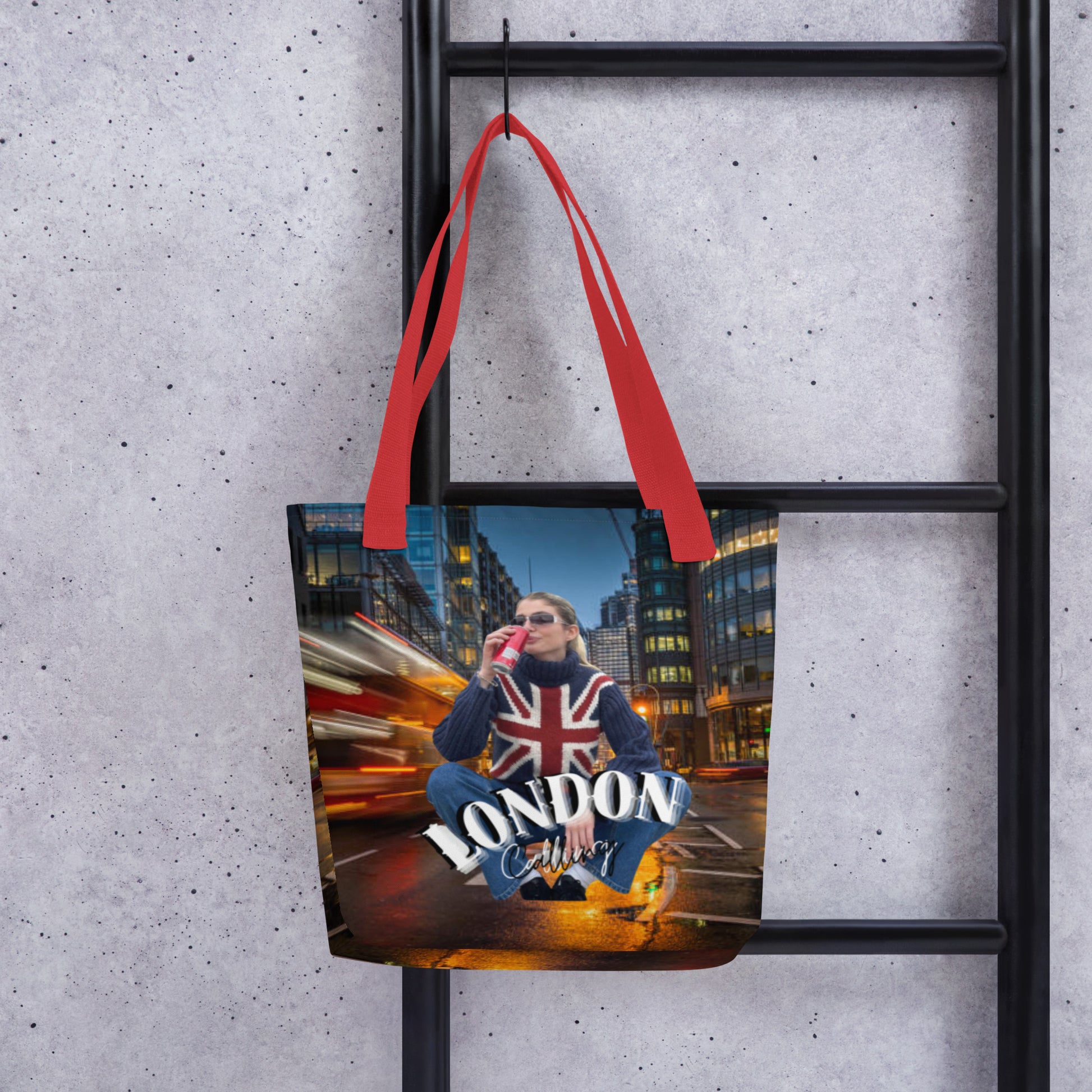 London Print Tote bag - Premium Tote Bags from Craftklart.store - Just $14! Shop now at Craftklart.store