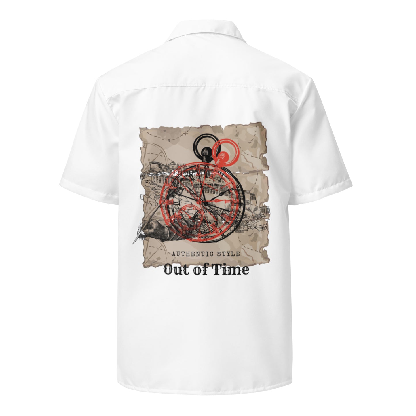 CKL Out of Time Button Shirt - Premium Shirt from Craftklart.store - Just $40! Shop now at Craftklart.store