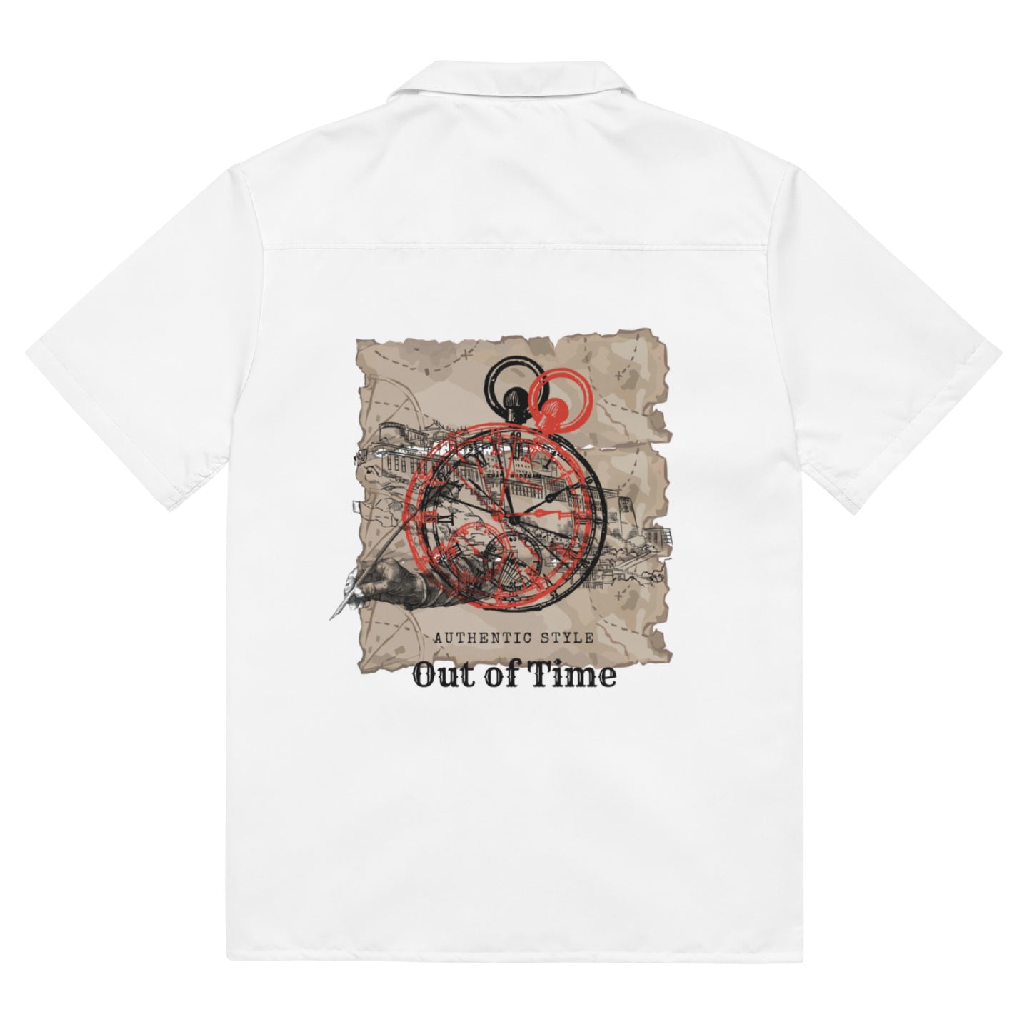 CKL Out of Time Button Shirt - Premium Shirt from Craftklart.store - Just $40! Shop now at Craftklart.store