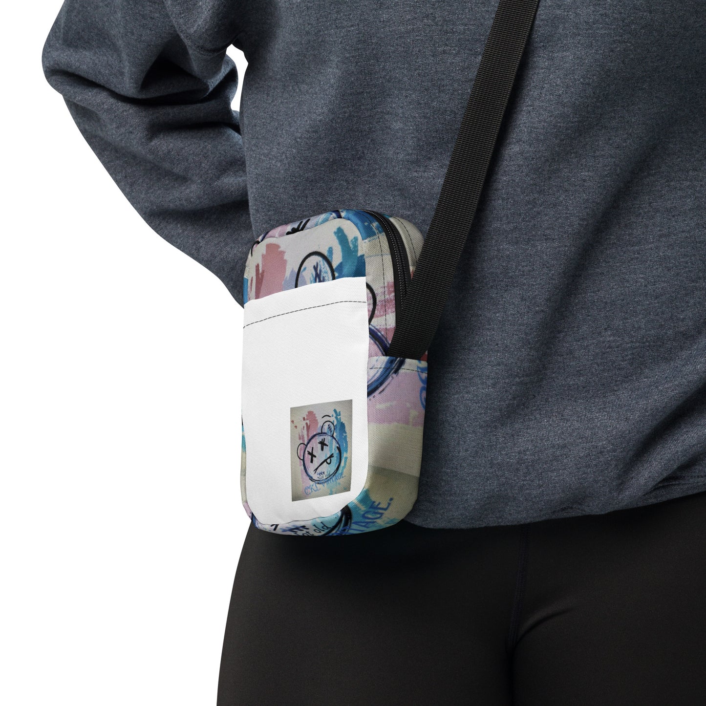 Streetwear Urban Styled Utility Crossbody Bag (White) - Premium Crossbody Bag from Craftklart.store - Just $22! Shop now at Craftklart.store