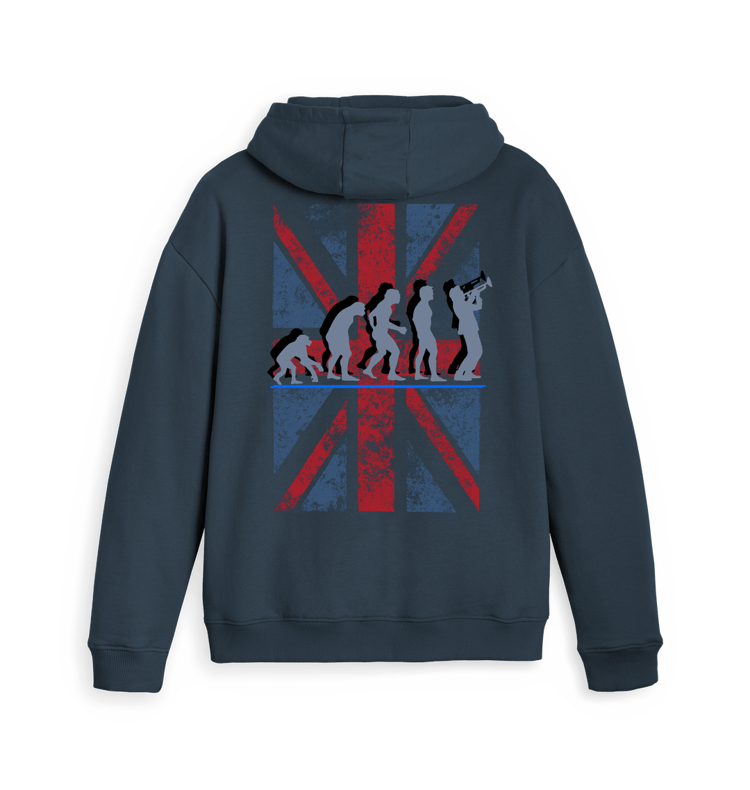Navy Zip hoody Back