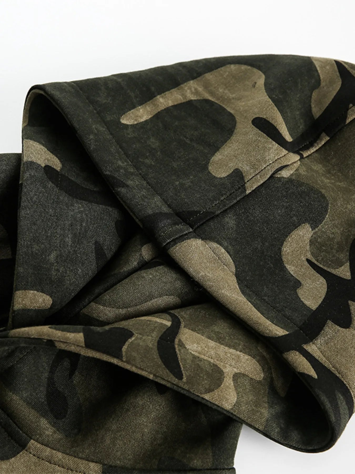 Men's Oversized Camouflage Heart Hoodie - Premium Hoodie from Trendsi - Just $77.48! Shop now at Craftklart.store