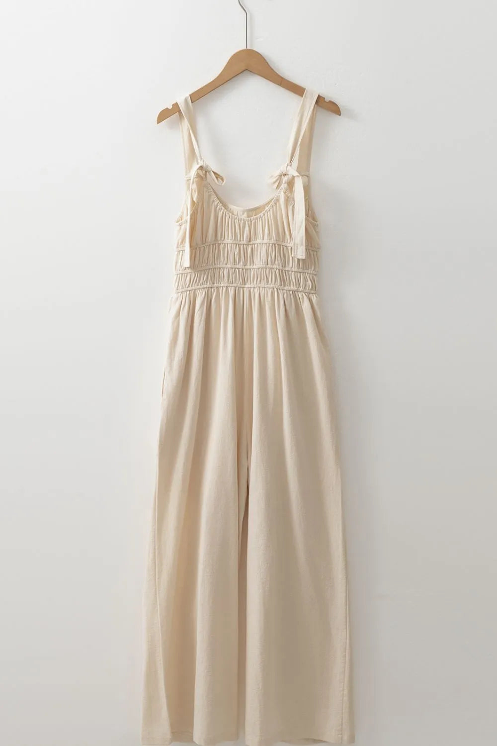 Ruched Sleeveless Wide Leg Jumpsuit - Premium Jumpsuit from Trendsi - Just $37.58! Shop now at Craftklart.store