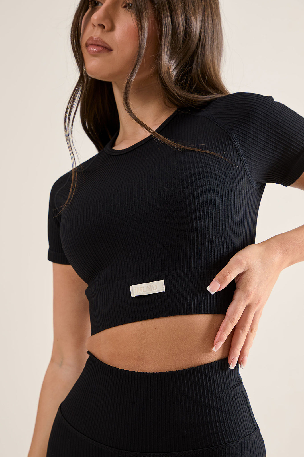Ribbed Seamless Crop Tee - Craftklart.store