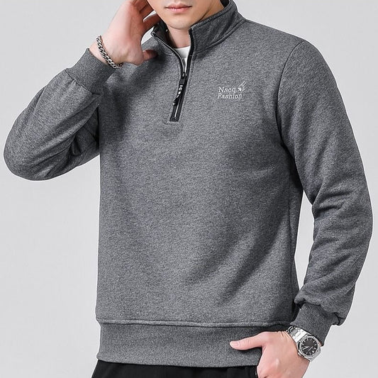 Fleece Lined Thick Round Neck Top - Craftklart.store