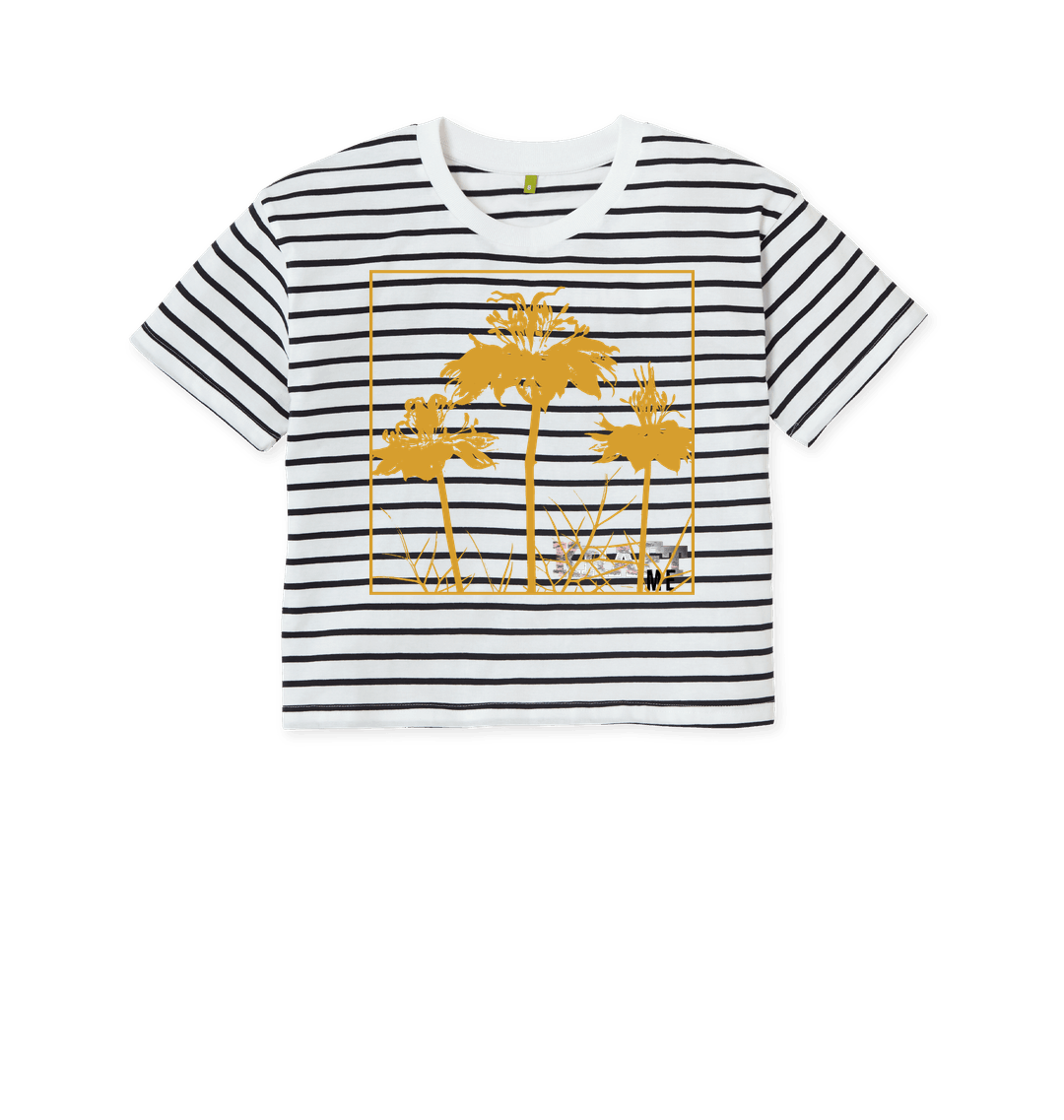 Navy Stripes Printed T-shirt Front