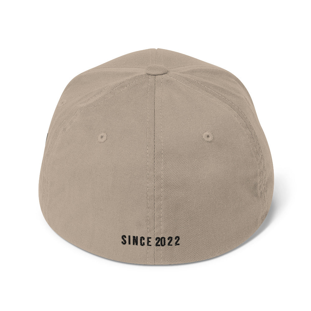 Khaki Urban Form UNSEEN Tones structured twill cap with closed back, casual accessories by ODMPOD.