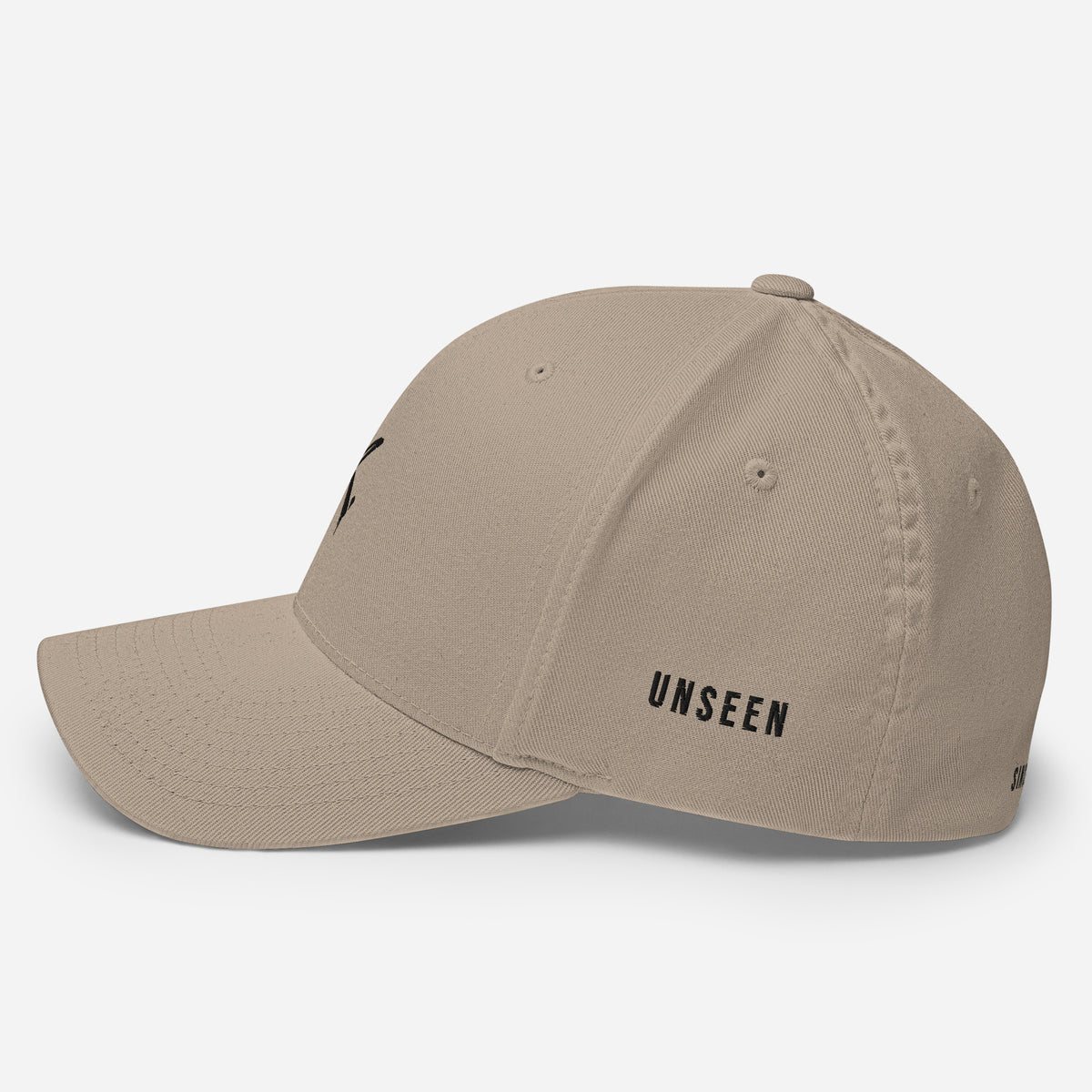 ODMPOD Urban Form UNSEEN Tones structured twill cap in khaki, featuring a closed-back design and adjustable strap.
