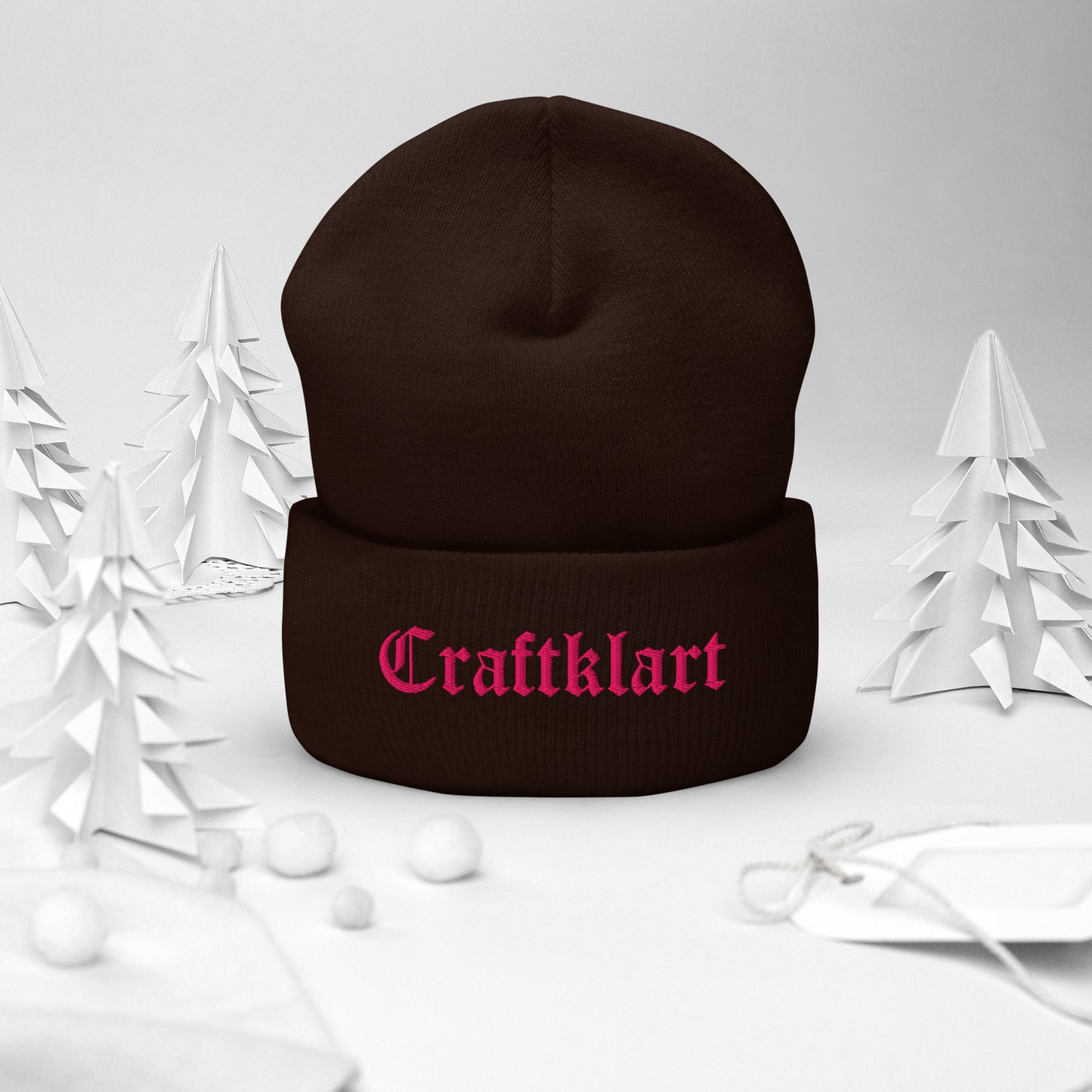 Crafklart Cuffed Beanie - Premium Beanie from Craftklart.store - Just $22! Shop now at Craftklart.store
