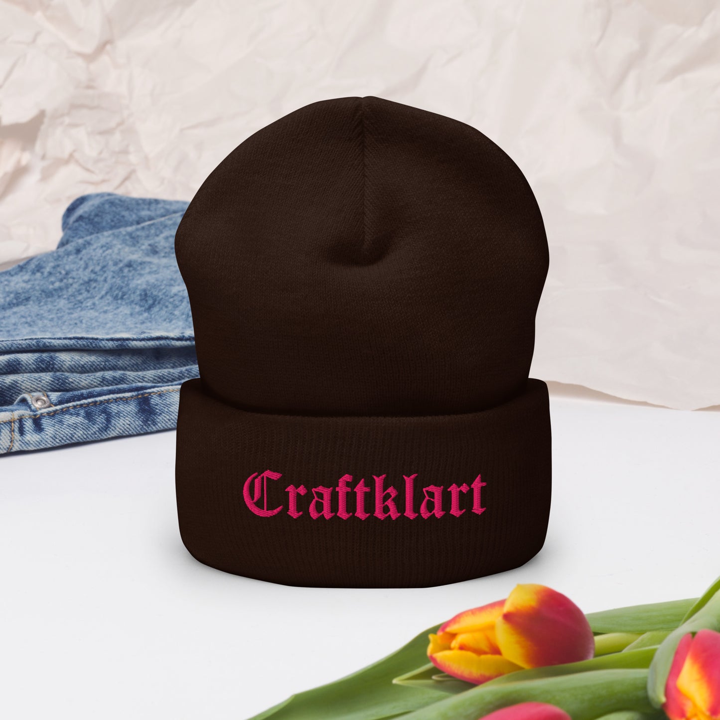 Crafklart Cuffed Beanie - Premium Beanie from Craftklart.store - Just $22! Shop now at Craftklart.store