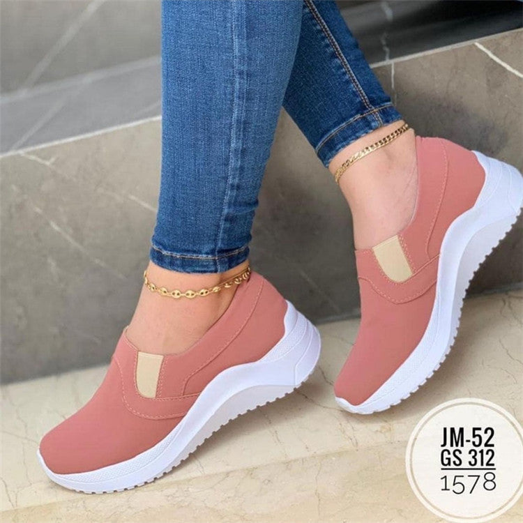 Flat Sneakers Women Breathable Walking Shoes - Craftklart.store